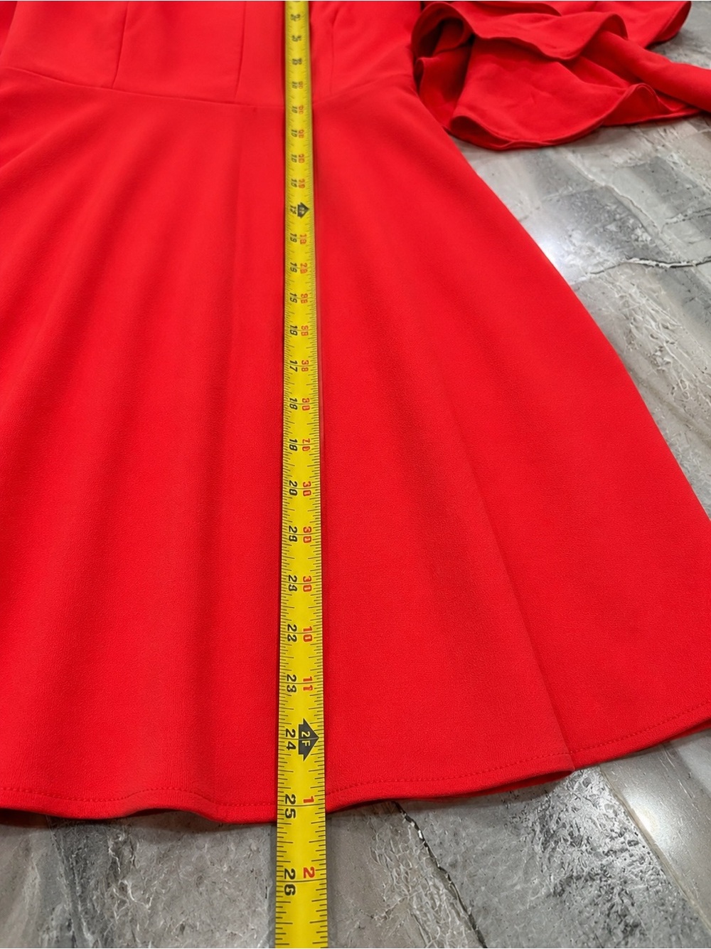 Amanda Uprichard New York Off-the-Shoulder Ruffle Dress - Crimson Red - Small - Picture 6 of 9